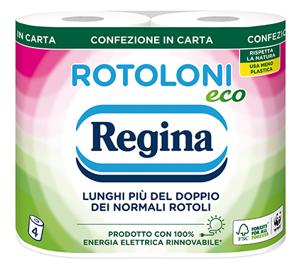 Rotoli Regina, al via i nuovi pack in carta