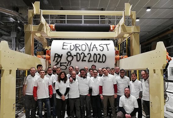 Toscotec’s tissue line exceeds production target at EuroVast Group