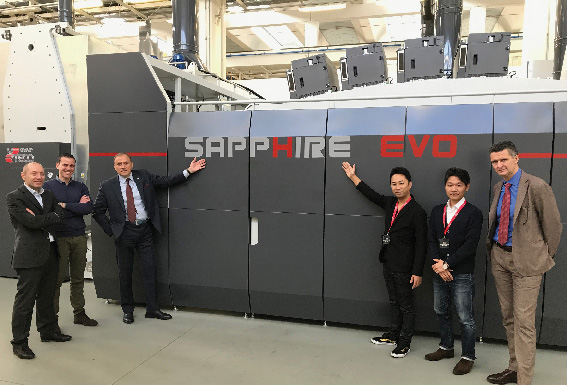 Uteco Group conferma la vendita in Giappone della terza linea digitale Sapphire Evo