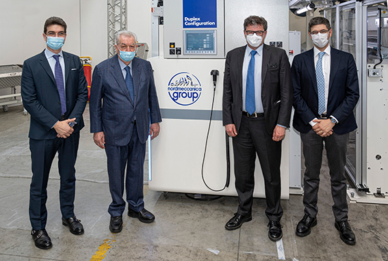Nordmeccanica: il Ministro Giorgetti in visita al distretto del packaging di Piacenza