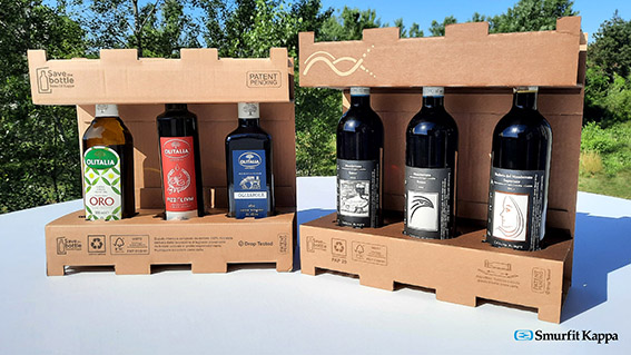 Con “Save the Bottle” di Smurfit Kappa maggiore protezione e sicurezza nel trasporto per olio e vino