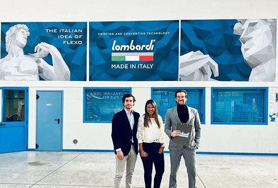 The Spanish Tecnocut is the first guest of Lombardi Converting Machinery, for the inauguration of the Lombardi Studios in Italy