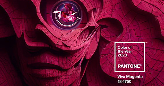 Pantone Viva Magenta 18-750 è il colore del 2023 Pantone Colore dell'anno 2023