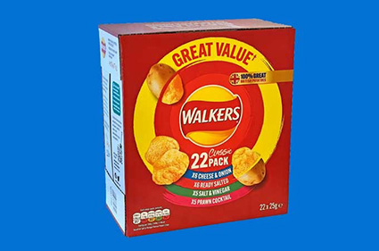 Smurfit Kappa and Walker: crisp pack in cardboard is more sustainable confezione patatine walker