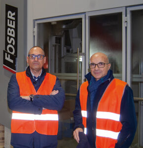Mirco Bottero, responsabile tecnico e Fabio Colleoni, responsabile di stabilimento