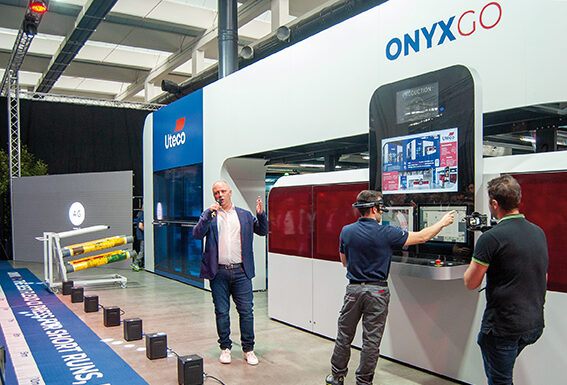 Uteco: nuova OnyxGO ma anche automazione e ufficializzazione di una nuova partnership al centro dell’ultimo evento presso il Converdrome Uteco Alessandro Bicego OnyxGo