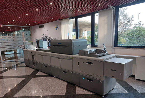 La prima Heidelberg Versafire LP nel Digital Experience Center Heidelberg Versafire showroom Italia