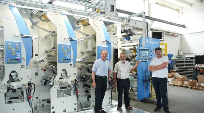 RCL, narrow web gravure presses for special applications – Growth opportunities for printing and converting companies Sante Conselvan e titolari RCL