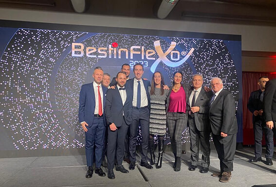 Digital Flex 1° classificato al Bestinflexo 2023 nella categoria Film Banda Larga Stampa Esterna Digital Flex al BestInFlexo