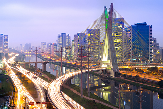 Zund Skyline of Sao Paulo at night, Brazil