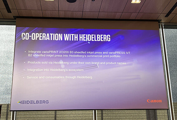 drupa: accordo Heidelberg-Canon per la stampa digitale e l’annuncio di una storica vendita