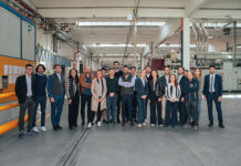 I giovani imprenditori in visita da Ghelfi Ondulati