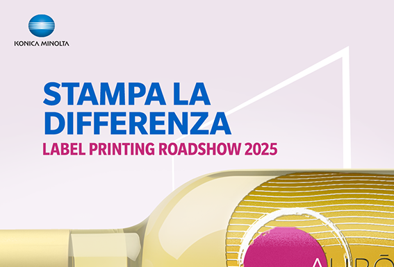Konica Minolta Roadshow dedicato ai più innovativi sistemi industriali per la stampa digitale di etichette Roadshow