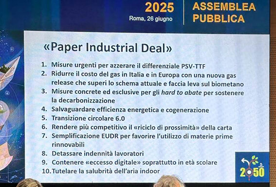 Assocarta lancia il “Paper Industrial Deal”: un piano strategico per proteggere e rilanciare il settore cartario italiano