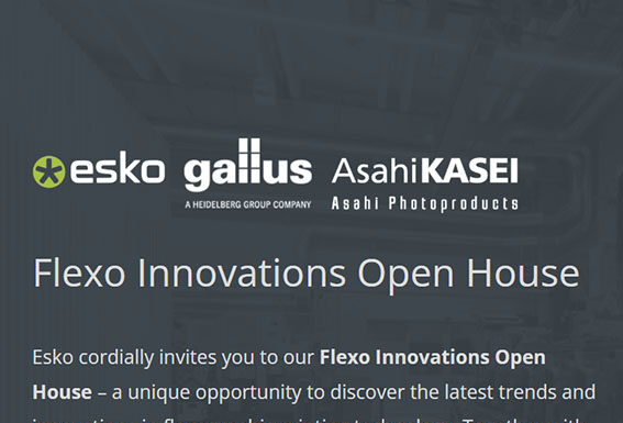 Flexo Innovations Open House in St. Gallen Gallus Asahi Esko