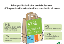 Per la prima volta quantificata l’impronta di carbonio dei sacchetti di carta impronta carbonio